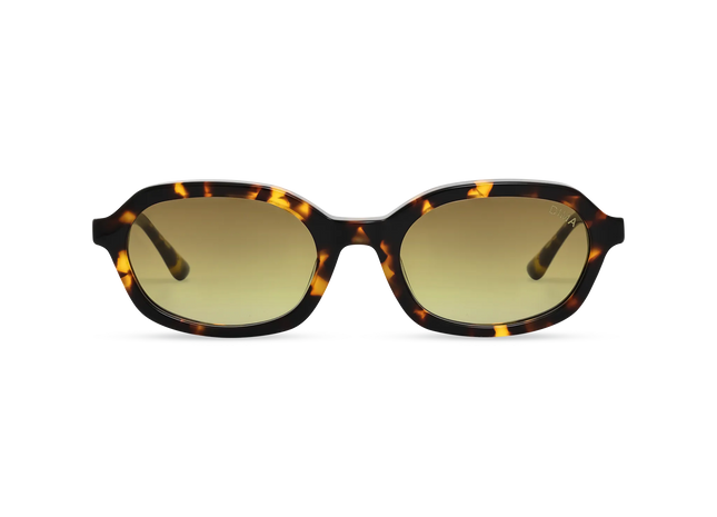 DIMA Eyewear Rayna Dark Tortoise Frame Mustard Gradient Lens 1