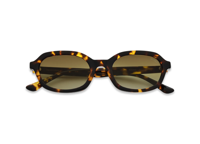 DIMA Eyewear Rayna Dark Tortoise Frame Mustard Gradient Lens 2