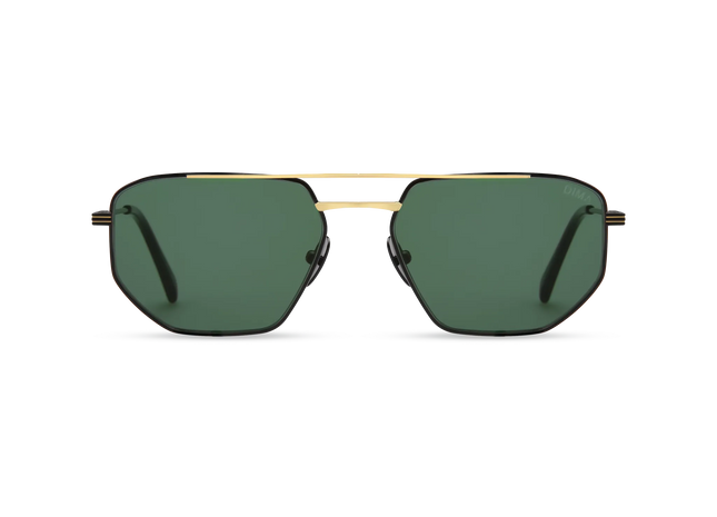 DIMA_Eyewear_Rydar_Black_W_Gold_Bar_Frame_Green_Lens_1