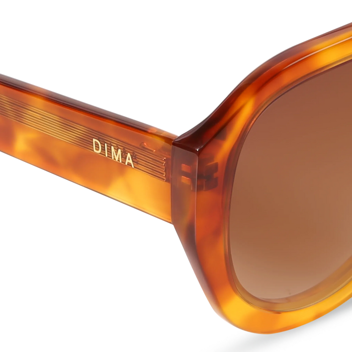 DIMA Eyewear Saffron Havana Frame Brown Lens 5