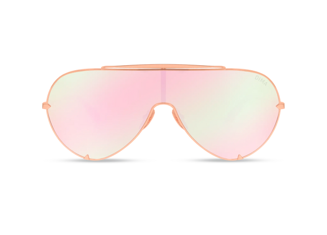 DIMA Eyewear Skyra Rose Gold Pink Frame Pink Mirror Lens 1