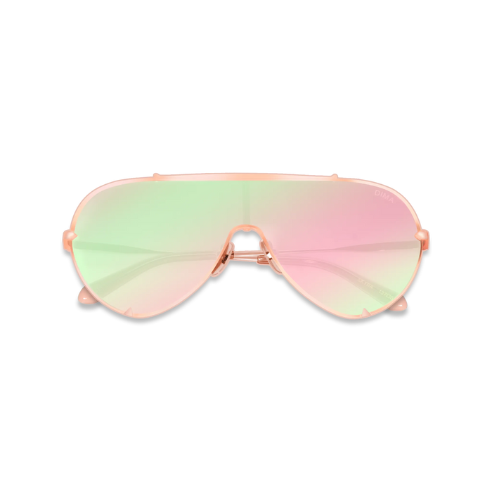 DIMA Eyewear Skyra Rose Gold Pink Frame Pink Mirror Lens 2
