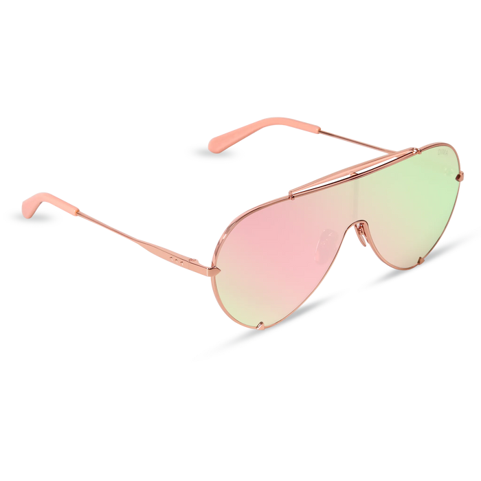DIMA Eyewear Skyra Rose Gold Pink Frame Pink Mirror Lens 3