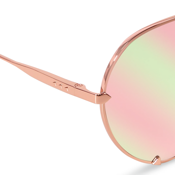 DIMA Eyewear Skyra Rose Gold Pink Frame Pink Mirror Lens 5