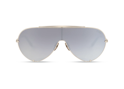 DIMA Eyewear Skyra Silver Crystal Grey Frame Grey Gradient Mirror Lens 1