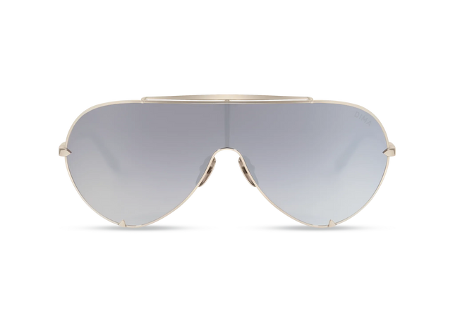 DIMA Eyewear Skyra Silver Crystal Grey Frame Grey Gradient Mirror Lens 1