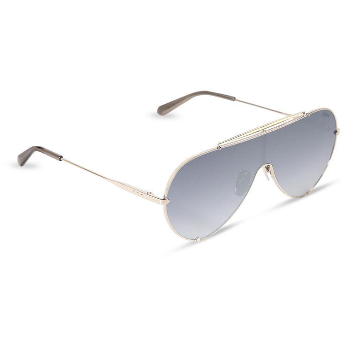 DIMA Eyewear Skyra Silver Crystal Grey Frame Grey Gradient Mirror Lens 3