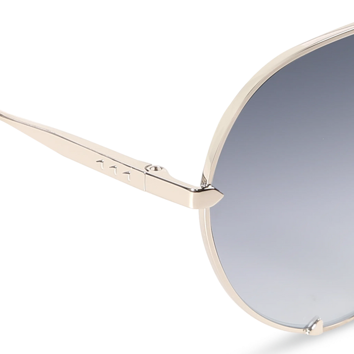 DIMA Eyewear Skyra Silver Crystal Grey Frame Grey Gradient Mirror Lens 5