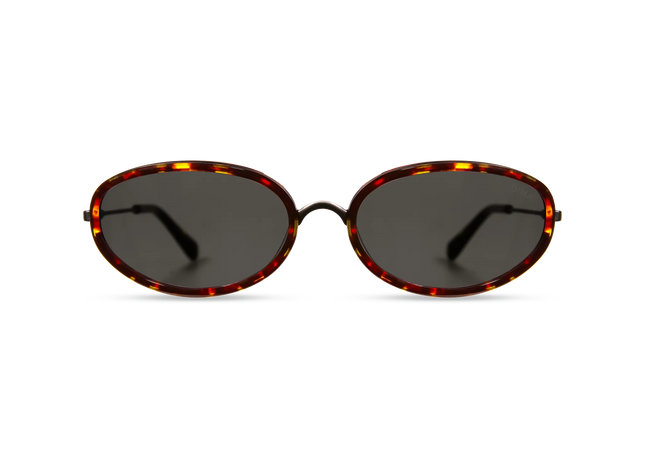DIMA Eyewear Solis Black Dark Tortoise Frame Grey Lens 1