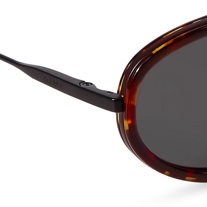 DIMA Eyewear Solis Black Dark Tortoise Frame Grey Lens 5