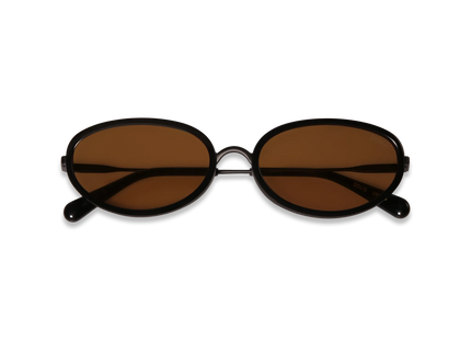 DIMA Eyewear Solis Black Frame Light Brown Lens 2
