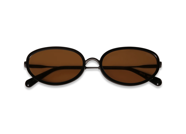 DIMA Eyewear Solis Black Frame Light Brown Lens 2