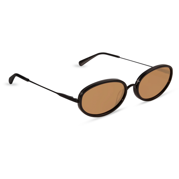DIMA Eyewear Solis Black Frame Light Brown Lens 3