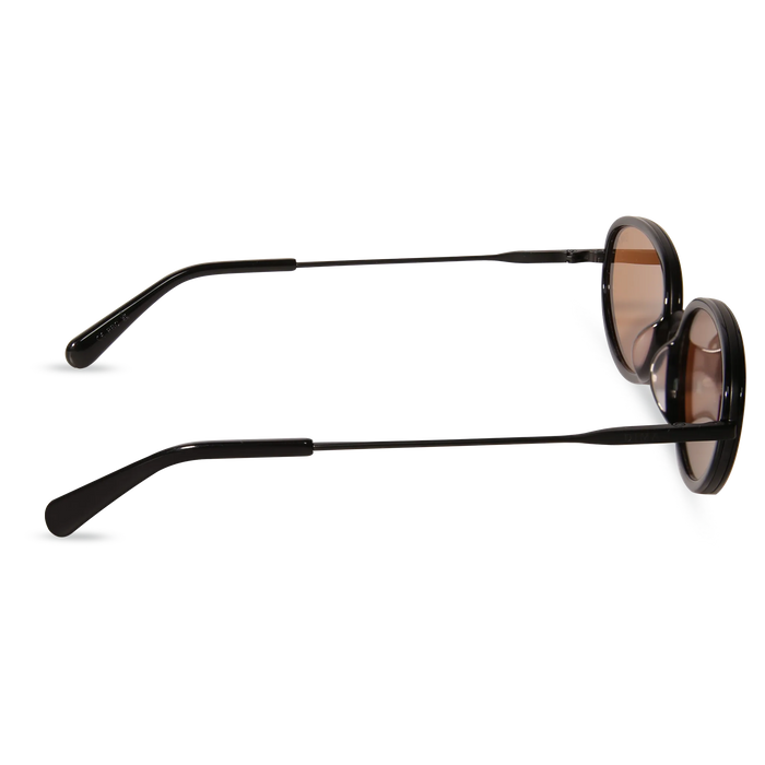 DIMA Eyewear Solis Black Frame Light Brown Lens 4