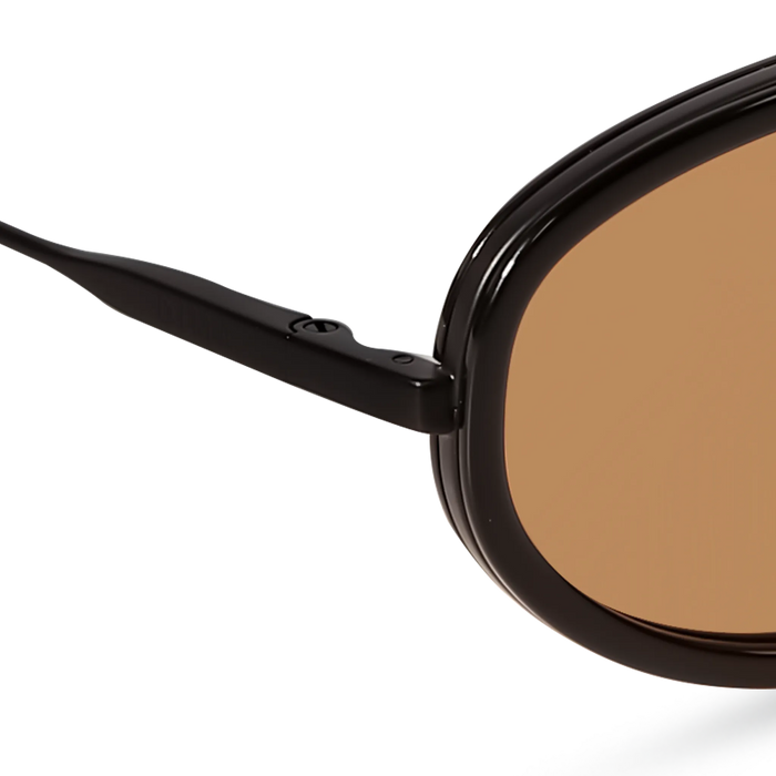 DIMA Eyewear Solis Black Frame Light Brown Lens 5