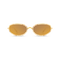 DIMA Eyewear Solis Gold Cream Marble Frame Brown Mirror Lens 1
