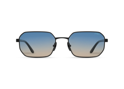 DIMA Sunglasses Crux Black Frame Blue Yellow Faded Lens 1