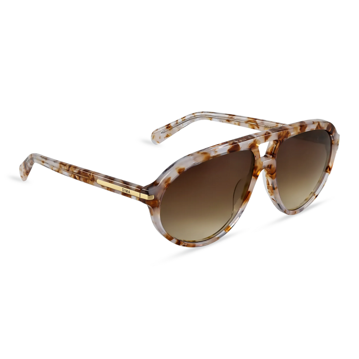 DIMA Sunglasses Eclipz Brown Pearl Frame Brown Gradient Lens 3