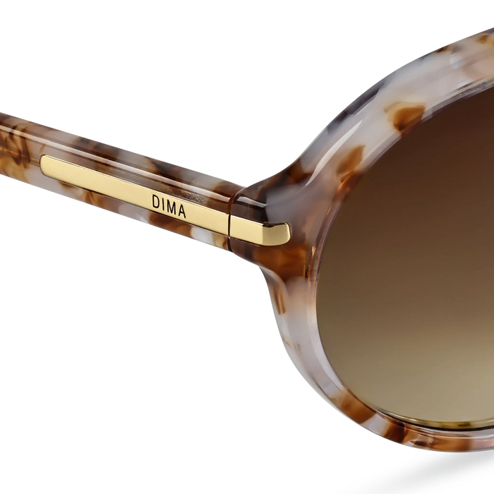 DIMA Sunglasses Eclipz Brown Pearl Frame Brown Gradient Lens 5