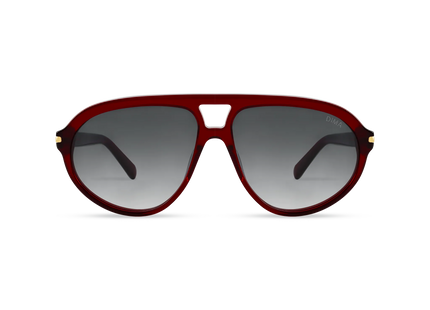DIMA Sunglasses Eclipz Crystal Red Frame Grey Gradient Lens 01