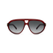 DIMA Sunglasses Eclipz Crystal Red Frame Grey Gradient Lens 01