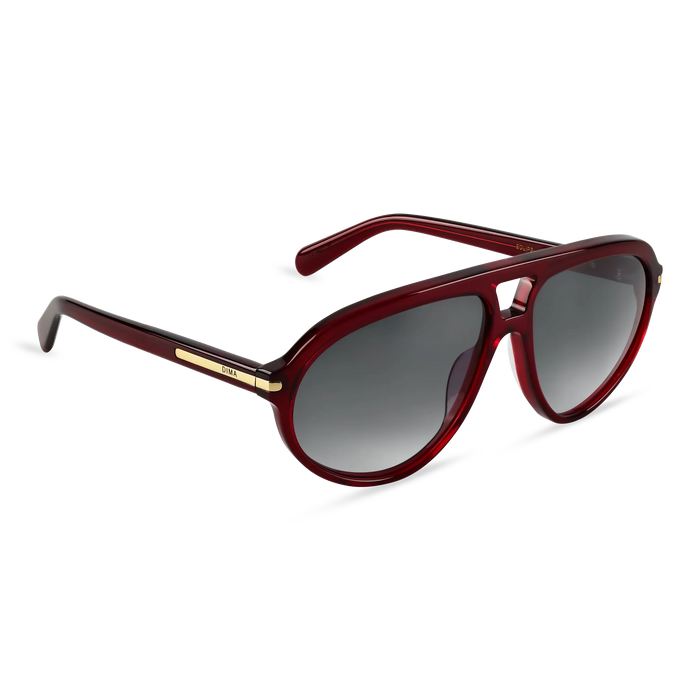 DIMA Sunglasses Eclipz Crystal Red Frame Grey Gradient Lens 03