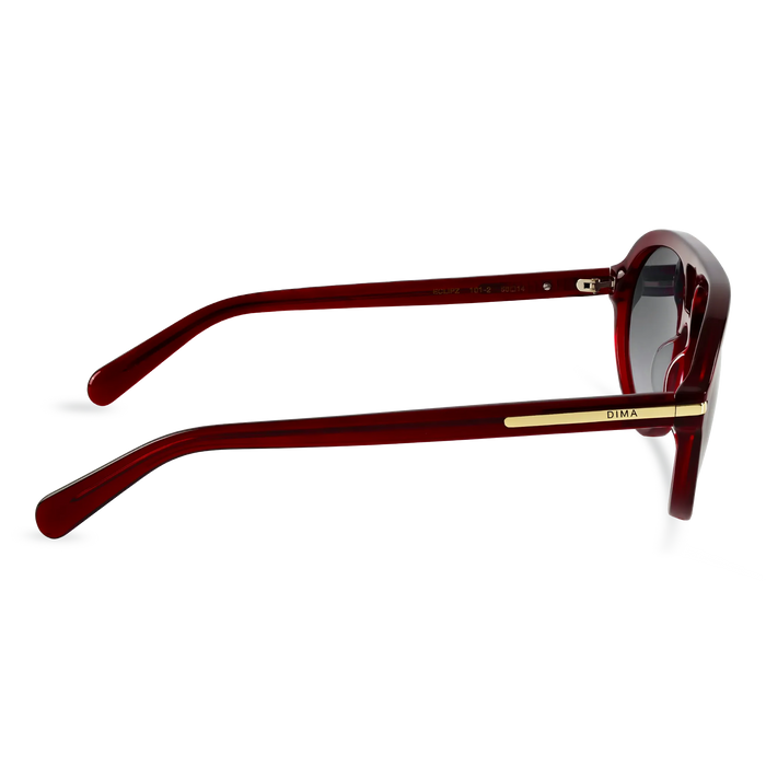 DIMA Sunglasses Eclipz Crystal Red Frame Grey Gradient Lens 04
