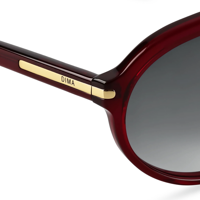 DIMA Sunglasses Eclipz Crystal Red Frame Grey Gradient Lens 05