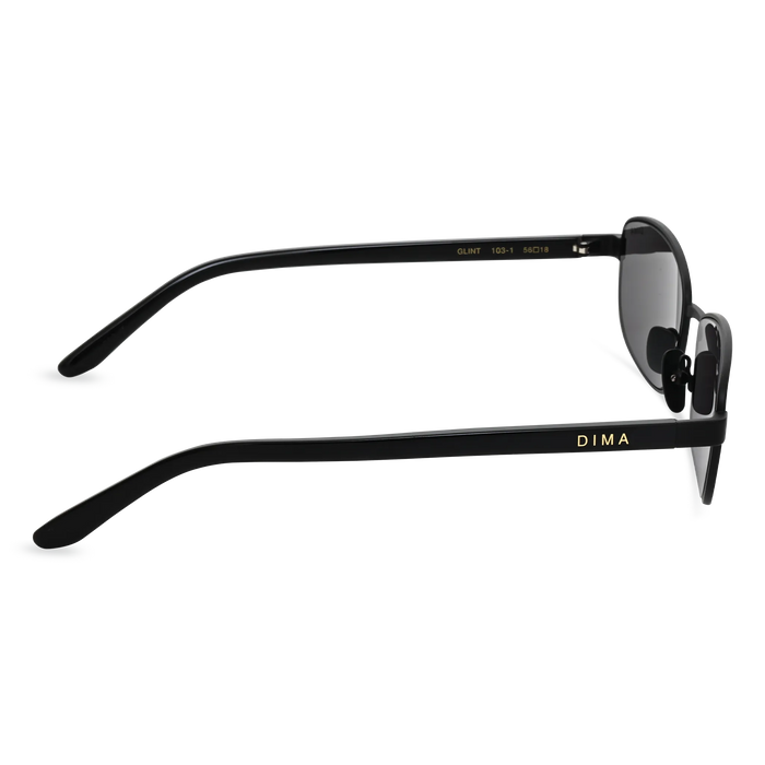 DIMA Sunglasses Glint Black Frame Grey Lens 4