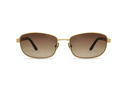 DIMA Sunglasses Glint Gold/Amber Tortoise Frame Brown Gradient Lens 1