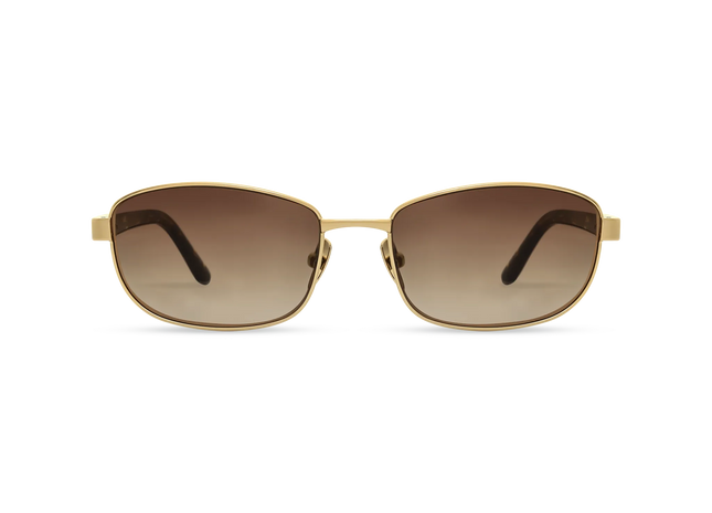 DIMA Sunglasses Glint Gold/Amber Tortoise Frame Brown Gradient Lens 1