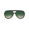 DIMA Sunglasses Orris Gold Black Frame Green Gradient Lens 1
