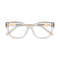 Diana Black & Clear Light Grey Women's Cat Eye Glasses 1