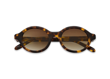 Dima Eyewear Aila Amber Tortoise Frame Brown Gradient Lens 02