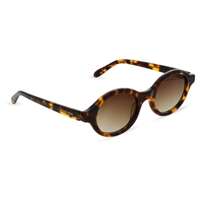 Dima Eyewear Aila Amber Tortoise Frame Brown Gradient Lens 03