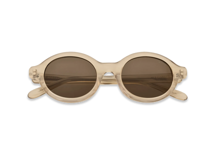 Dima Eyewear Aila Crystal Brown Pearl Demi Frame Brown Lens 2