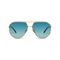Dima Eyewear Nova Gold Dark Aqua Frame Aqua Gradient Lens 1