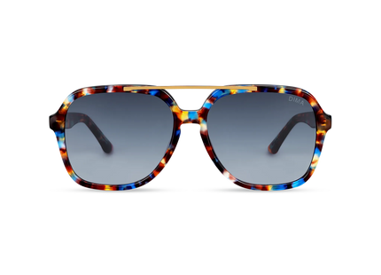 Dima Eyewear Vista Blue Tortoise Frame Dark Blue Gradient Lens  1