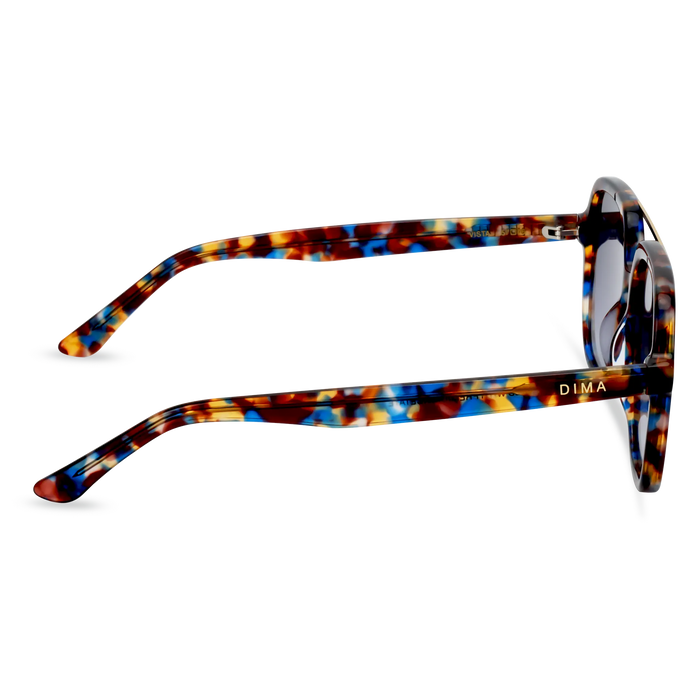 Dima Eyewear Vista Blue Tortoise Frame Dark Blue Gradient Lens  4
