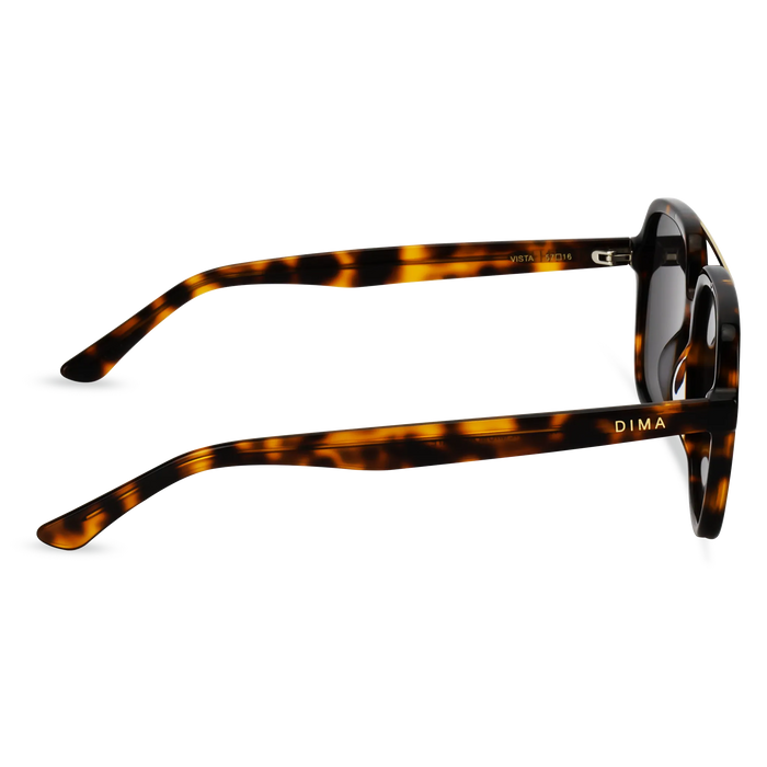 Dima Eyewear Vista Brown Tortoise Frame Grey Lens 4