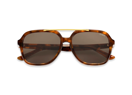 Dima Eyewear Vista Dark Tortoise Frame Brown Lens 2