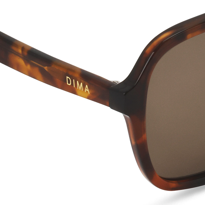 Dima Eyewear Vista Dark Tortoise Frame Brown Lens 5
