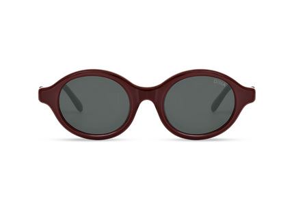 Dima Sunglasses Aila Burgundy Frame Grey Lens 1