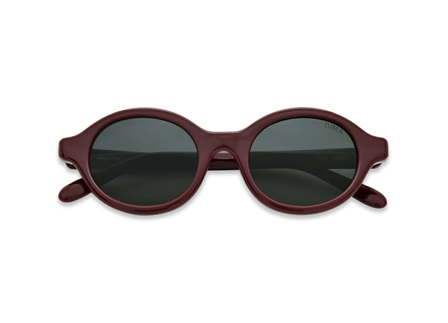 Dima Sunglasses Aila Burgundy Frame Grey Lens 2