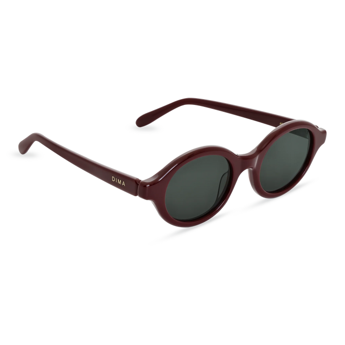 Dima Sunglasses Aila Burgundy Frame Grey Lens 3