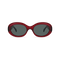 Dima Sunglasses Kaia Crystal Red Frame Grey Lens 1