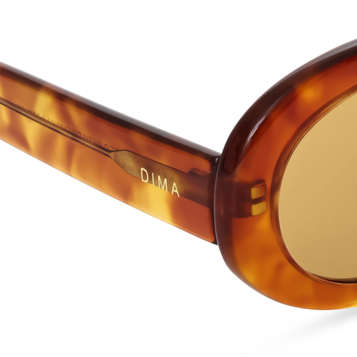 Dima Sunglasses Kaia Light Amber Tortoise Frame Yellow Lens 5