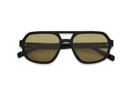 Dima Sunglasses Naomi Black Frame Olive Lens 2