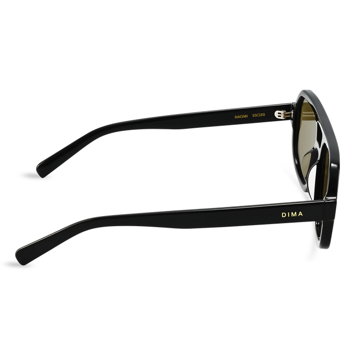 Dima Sunglasses Naomi Black Frame Olive Lens 4