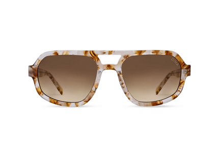 Dima Sunglasses Naomi Brown Pearl Frame Brown Gradient Lens 1
